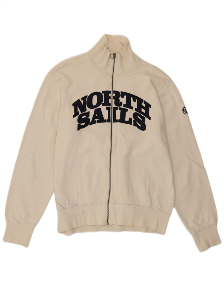 North Sails Herre grafisk træningsdragt Topjakke 2XL Off White Bomuld