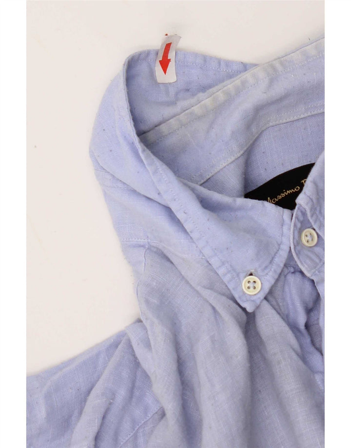 Massimo Dutti Herreskjorte XL Blå Linned