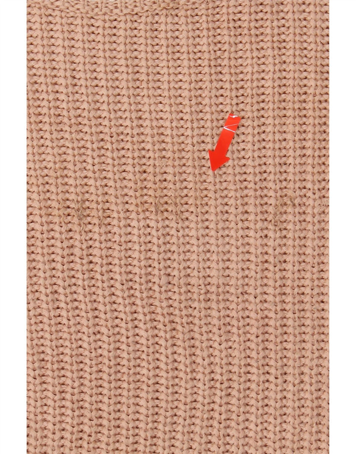 TOPSHOP Womens Oversized Crew Neck Jumper Sweater UK 8 Small  Beige Vintage Topshop and Second-Hand Topshop from Messina Hembry 