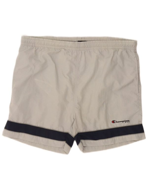 CHAMPION Badeshorts til mænd XL Grå Colourblock