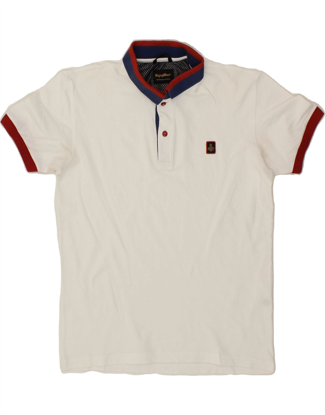 REFRIGIWEAR Mens Polo Shirt Medium White Vintage Refrigiwear and Second-Hand Refrigiwear from Messina Hembry 