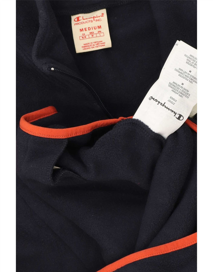 Champion Herre lynlås-hals Fleece Jumper Medium Navy Blue Polyester