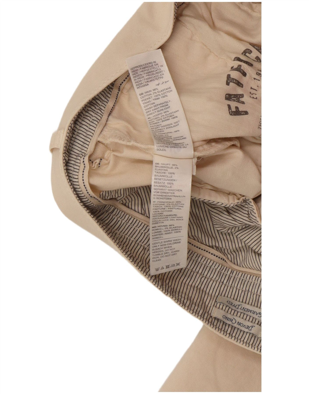 Fat Face Dame Devon Slim Chino Bukser UK 10 Small W30 L26 Off White