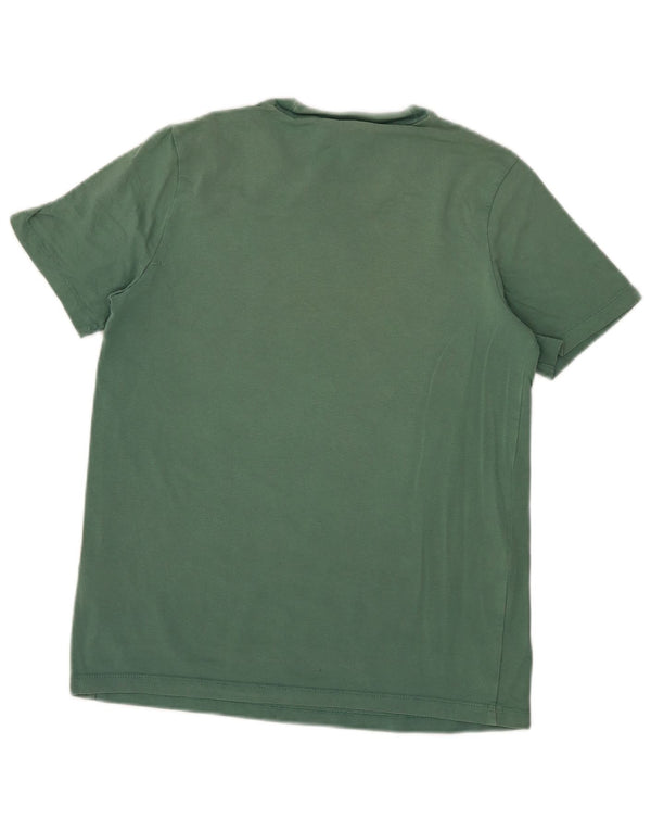 Adidas Dame Grafisk T-Shirt Top UK 12 Medium Grøn Bomuld