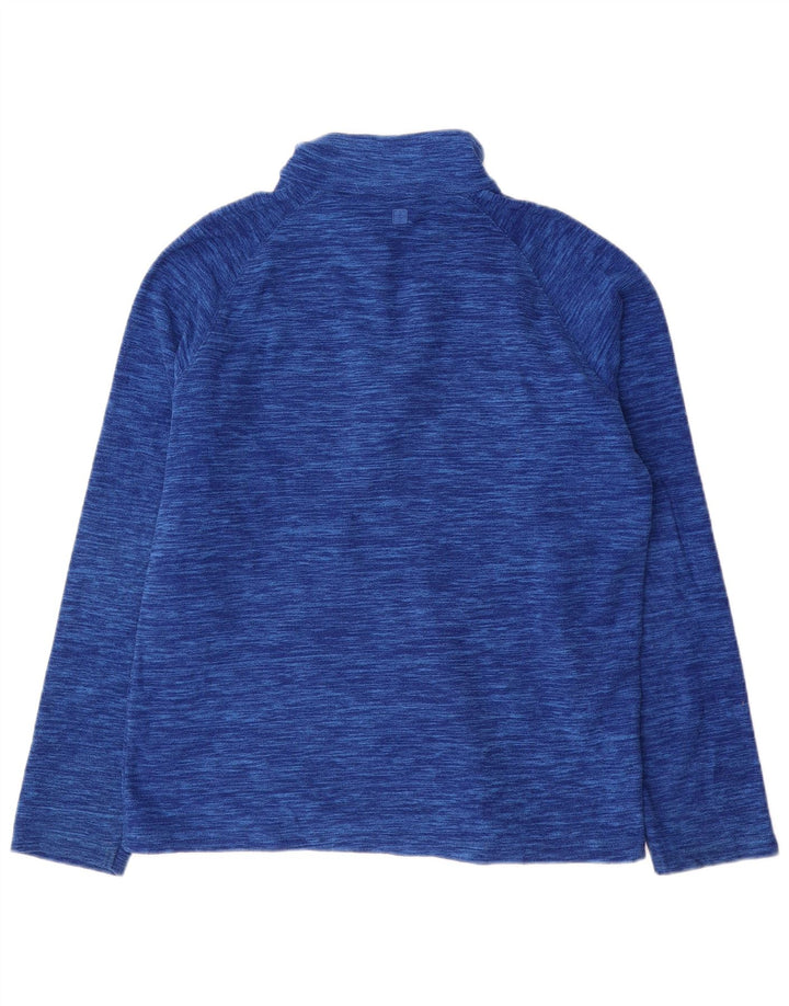 Mountain Warehouse Herre lynlås hals Fleece Jumper Lille blå Flecked Polyester