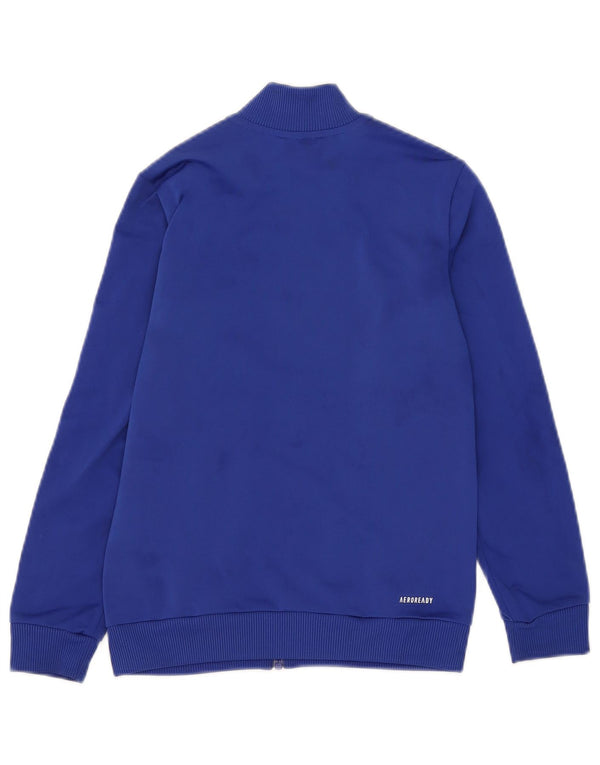 Adidas Boys Aeroready Tracksuit Topjakke 9-10 år Blå Colourblock