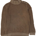 Trussardi Jeans Herre Turtle Neck Jumper Sweater Large Khaki Wool