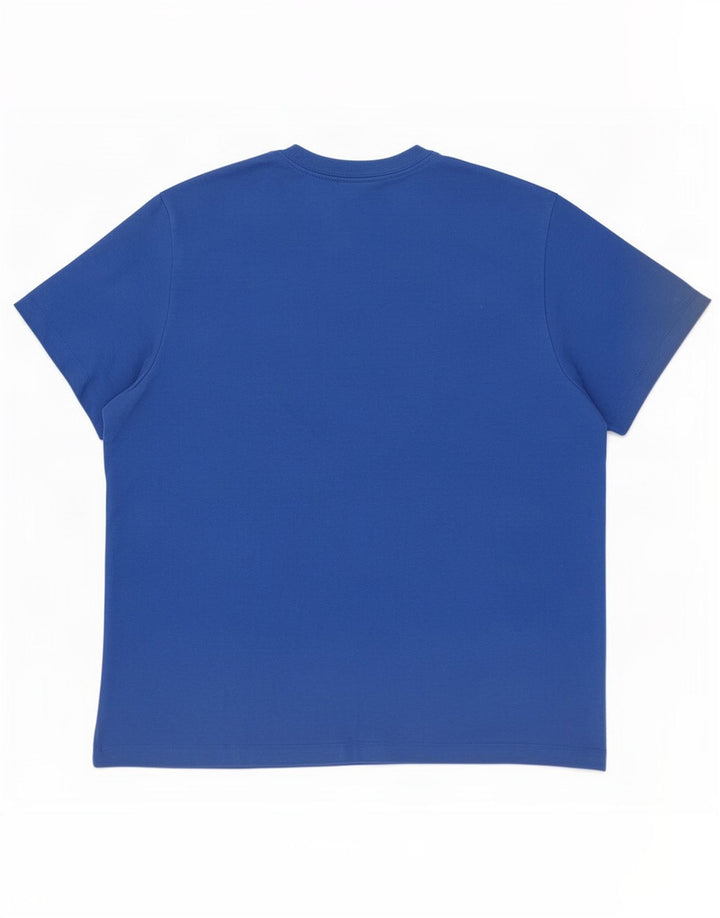 Nike Herre Dri Fit Grafisk T-Shirt Top 2XL Blå Polyester