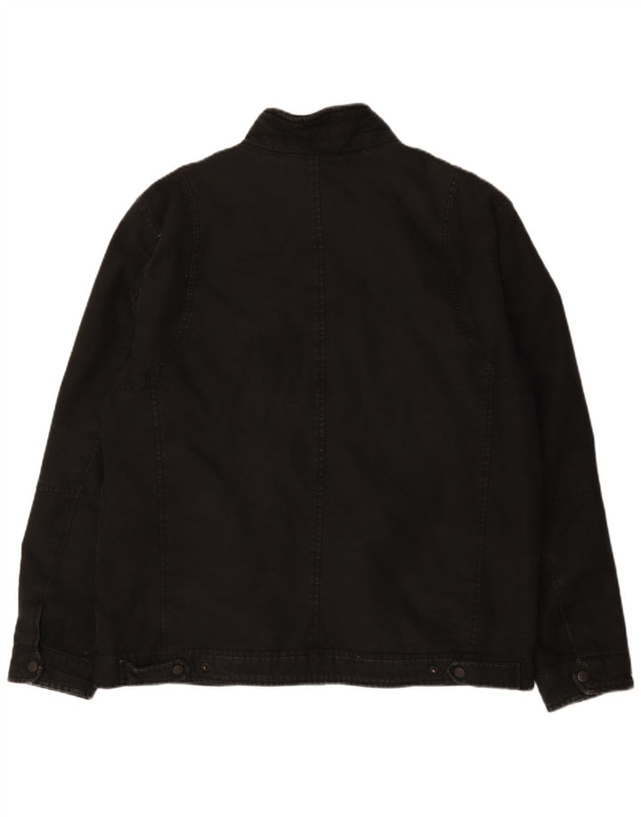 Levi's Herre Utility Jacket UK 42 XL Sort Bomuld