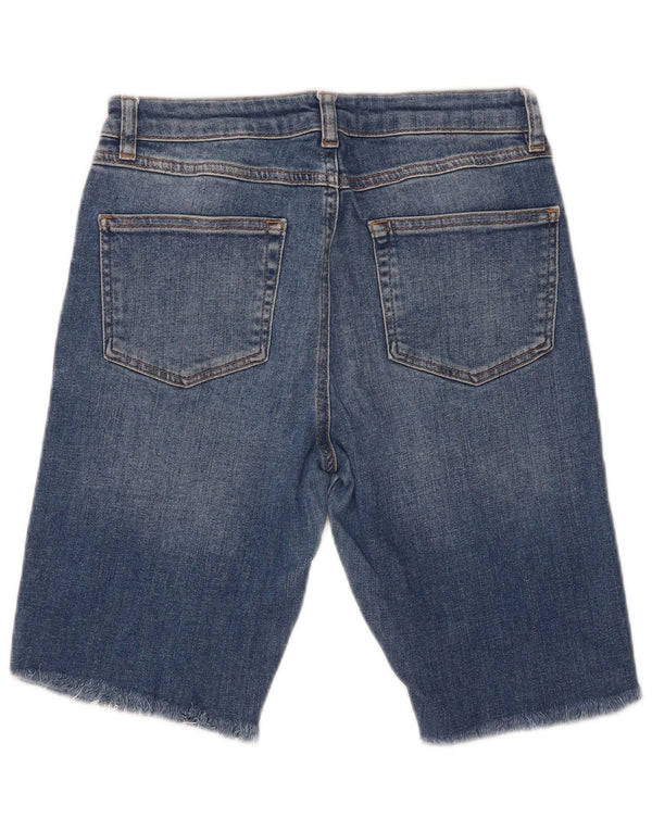 MINT VELVET Dame Regular Fit denimshorts UK 10 Small W27 Blue Bomuld