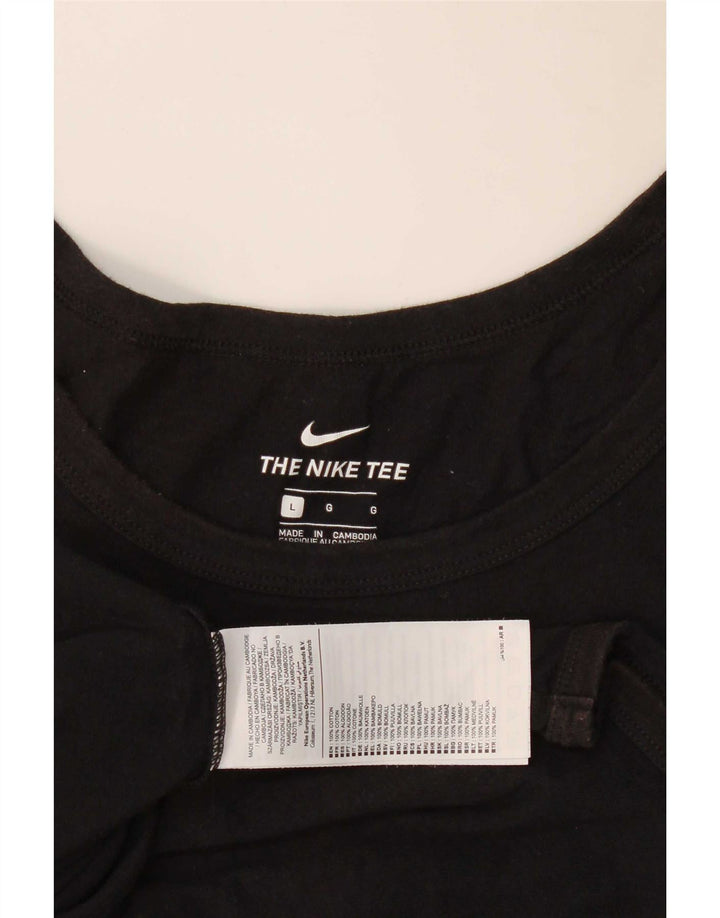 Nike Herrevest Top Stor Sort Bomuld
