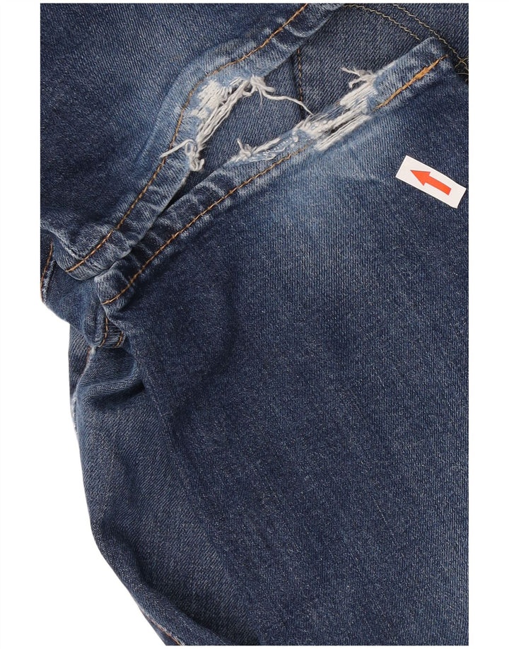 Levi's Herre 511 Distressed Slim Jeans W36 L32 Blå Bomuld