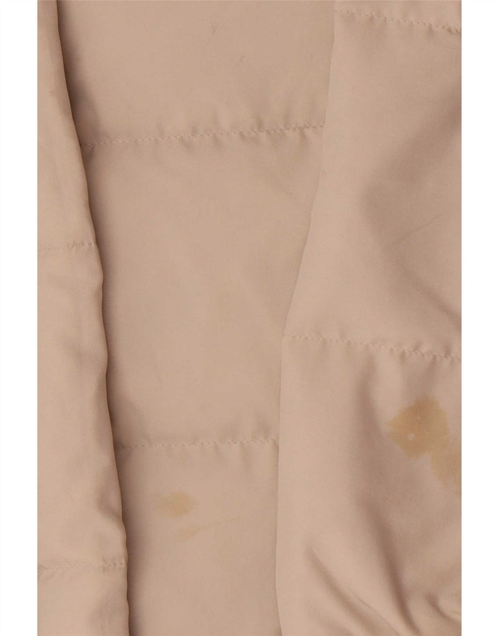 Ellesse Womens Oversized Polstret Frakke UK 14 Medium Beige Polyester