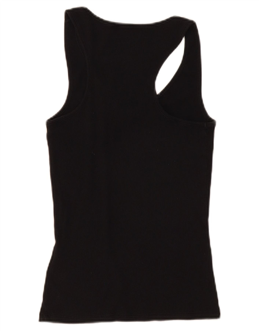 Guess Kvinders Grafisk Vest Top UK 12 Medium Sort Bomuld