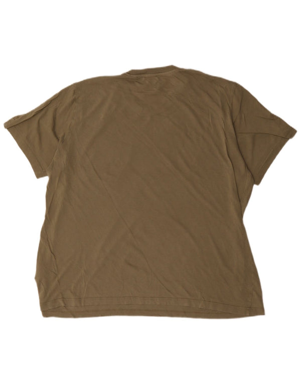 Adidas Herre grafisk T-shirt Top XL Khaki Bomuld