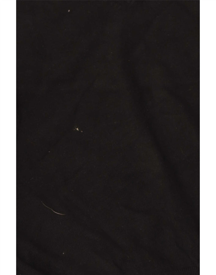 Marks & Spencer Dame V-hals sweater UK 14 Medium Black Viscose
