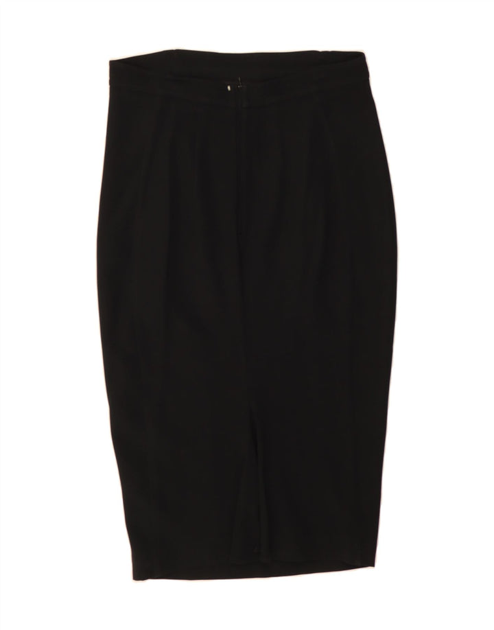 SPORTMAX Womens Pencil Skirt W32 Large  Black Cotton Vintage Sportmax and Second-Hand Sportmax from Messina Hembry 
