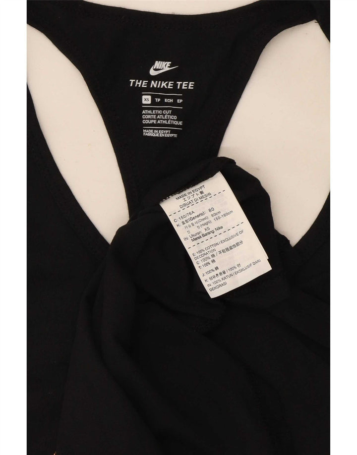 Nike Herre Athletic Cut Grafisk Vest Top XS Sort Bomuld
