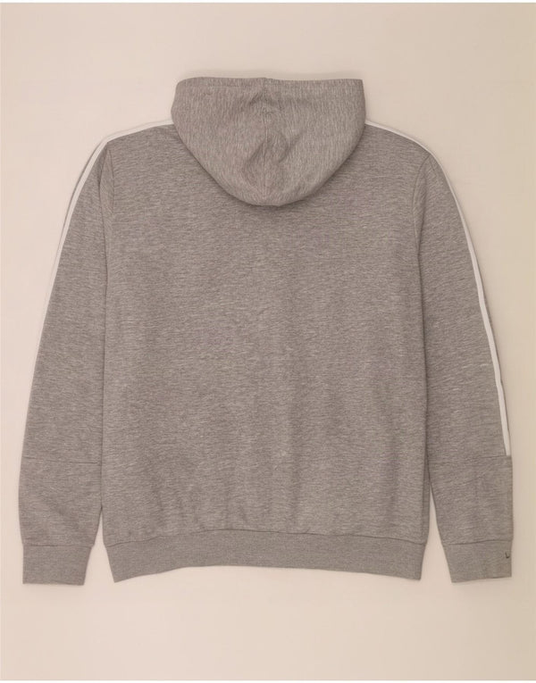 Adidas Hættetrøje med lynlås til mænd 2XL Grå Flecked Bomuld