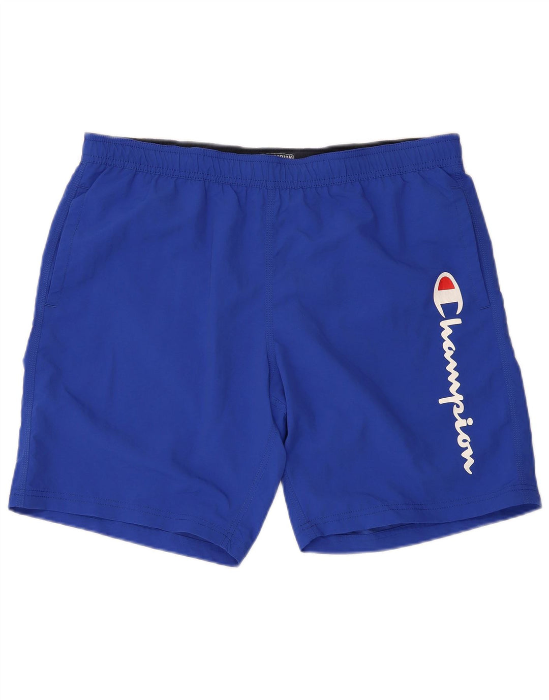 CHAMPION Grafiske svømmeshorts til mænd 2XL blå polyester