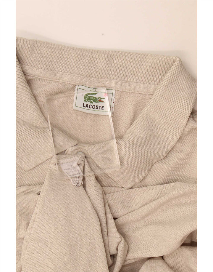 Lacoste Polo Shirt til mænd Str. 7 2XL Beige Bomuld