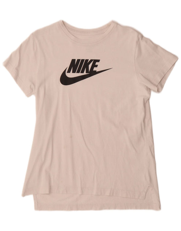 NIKE piger grafisk t-shirt top 13-14 år XL Hvid