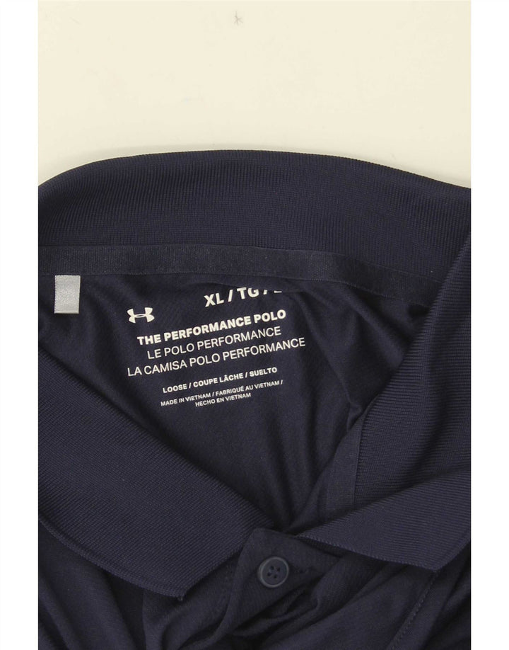 Under Armour herre poloshirt XL marineblå