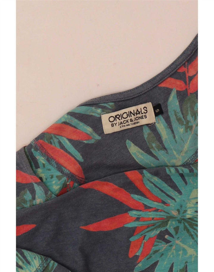 Jack & Jones Herrevest Top Small Navy Blue Floral
