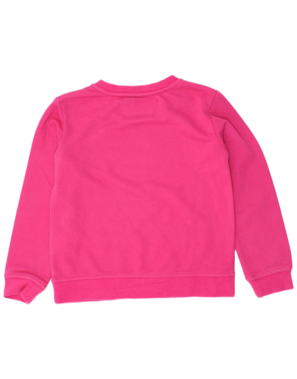 Kappa Girls Sweatshirt Jumper 4-5 år Pink Bomuld