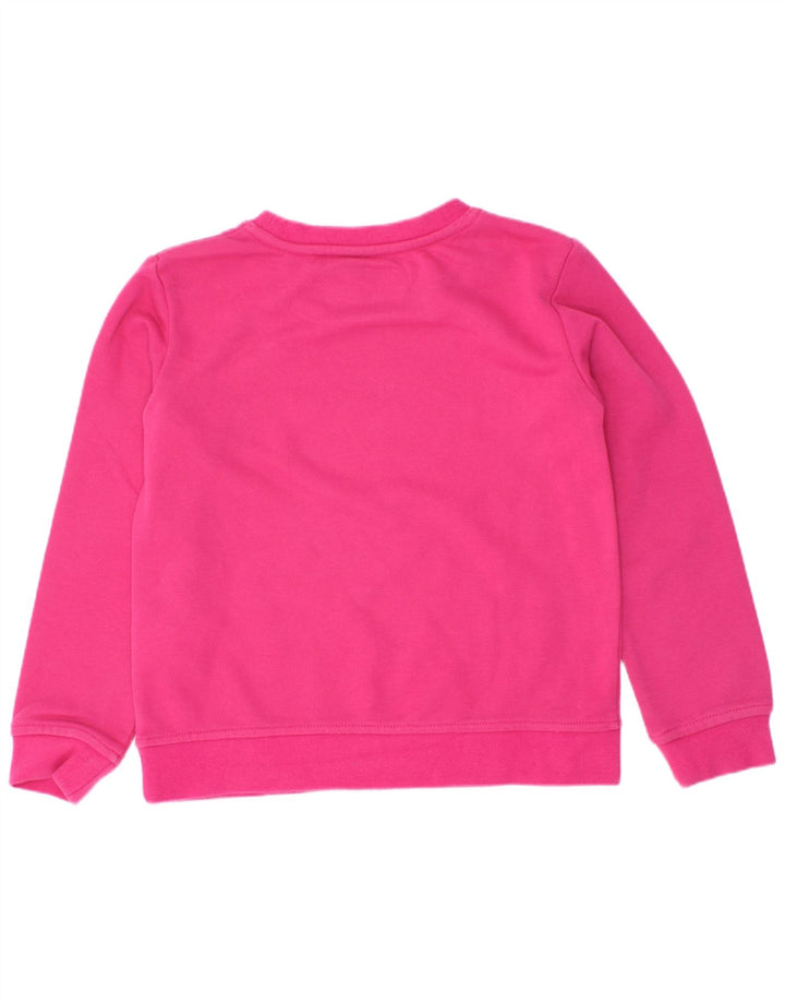 Kappa Girls Sweatshirt Jumper 4-5 år Pink Bomuld