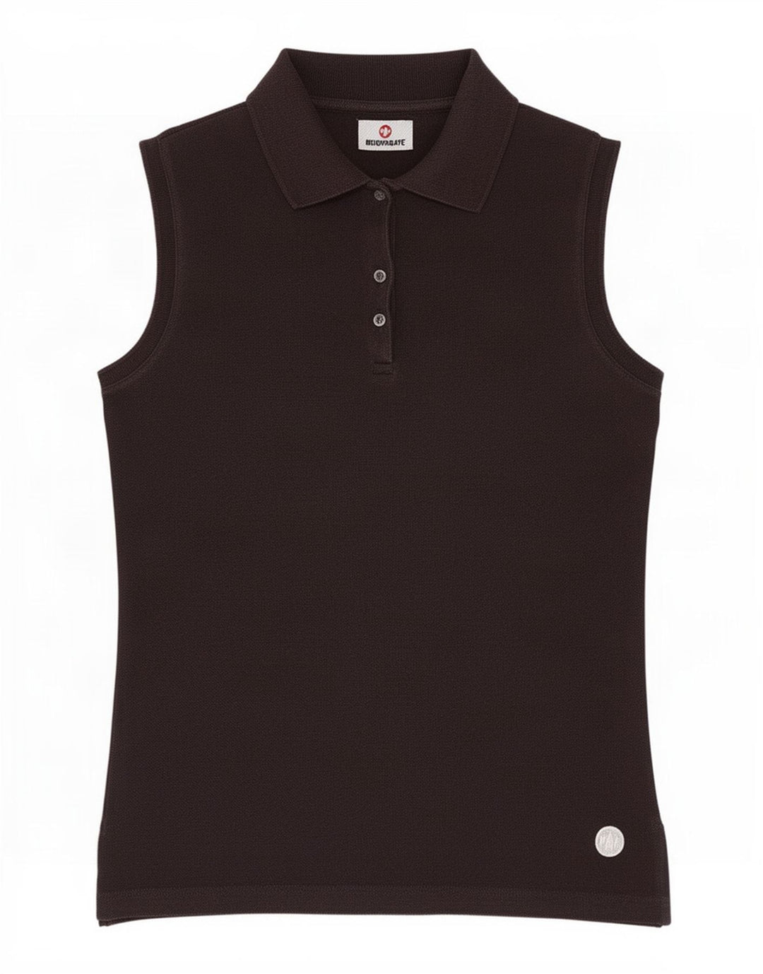 Murphy & Nye Dame ærmeløs poloshirt UK 8 Small Black Polyester