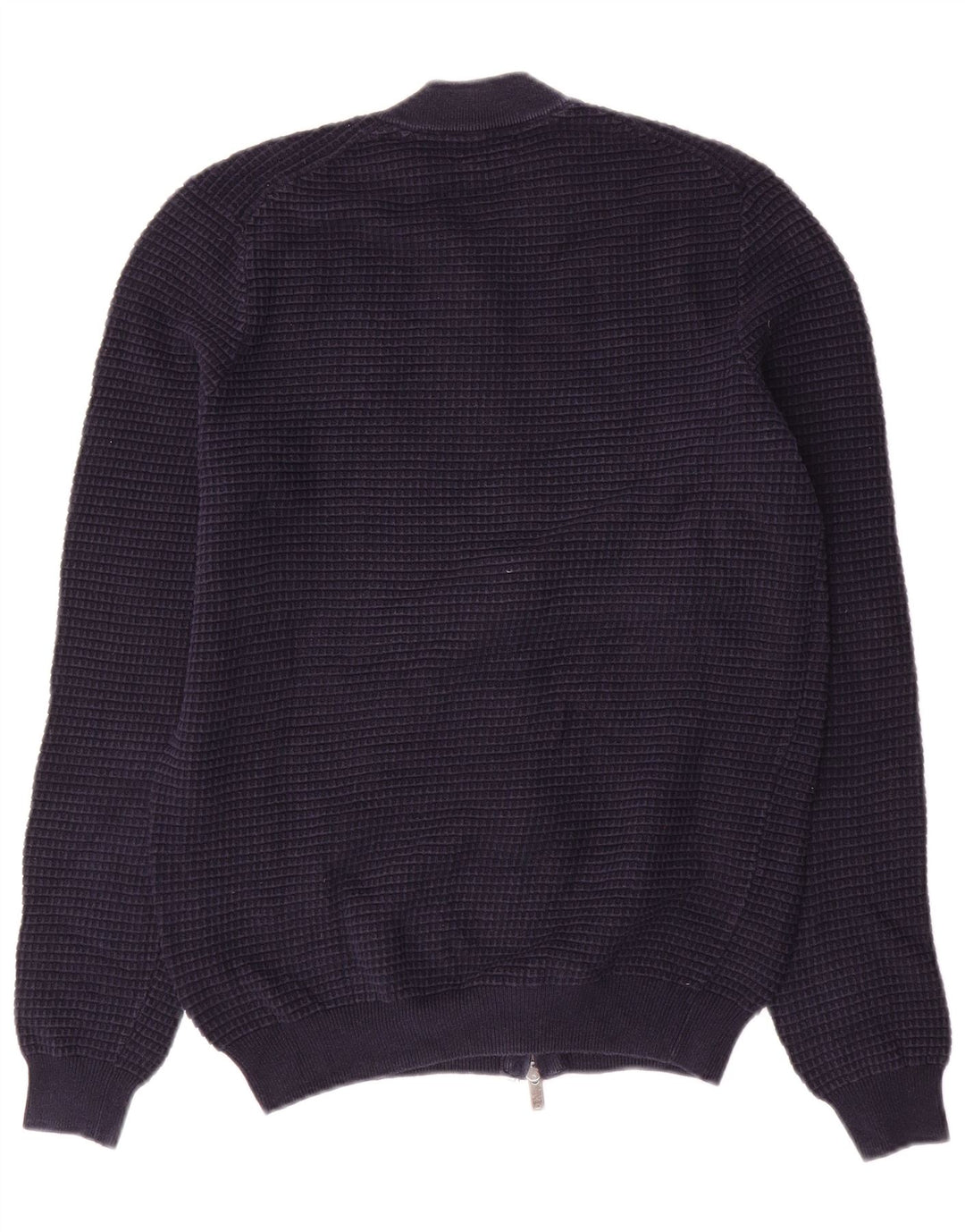 Massimo Dutti Herre Cardigan Sweater Medium Marineblå Bomuld