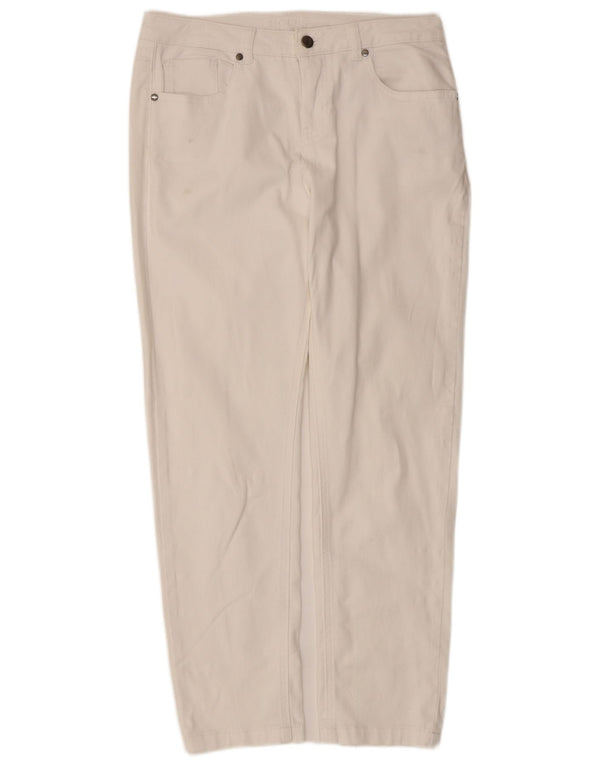 Hobbs Lige Jeans til kvinder UK 12 Medium W30 L27 Hvid Bomuld