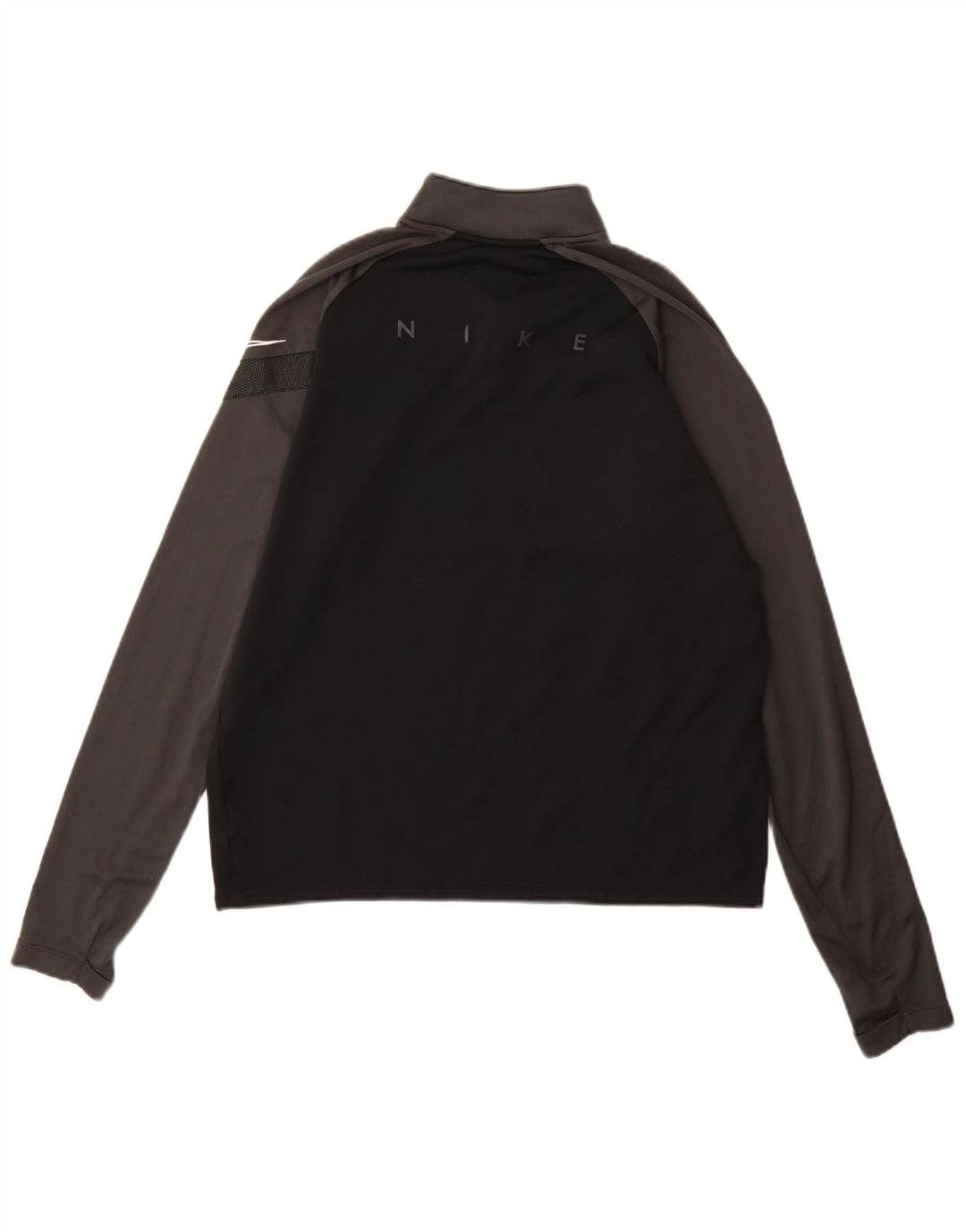 Nike Herre Dri Fit Pullover Træningsdragt Top Medium Sort Colourblock Polyester