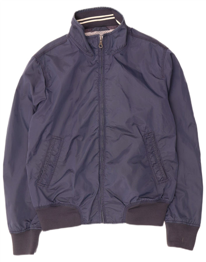 Playlife Herre Bomber Jacket UK 44 2XL Navy Blue Nylon