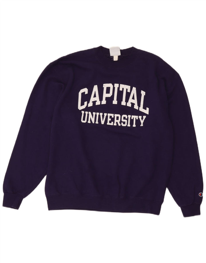 Champion Herre Grafisk Sweatshirt Jumper Stor Lilla