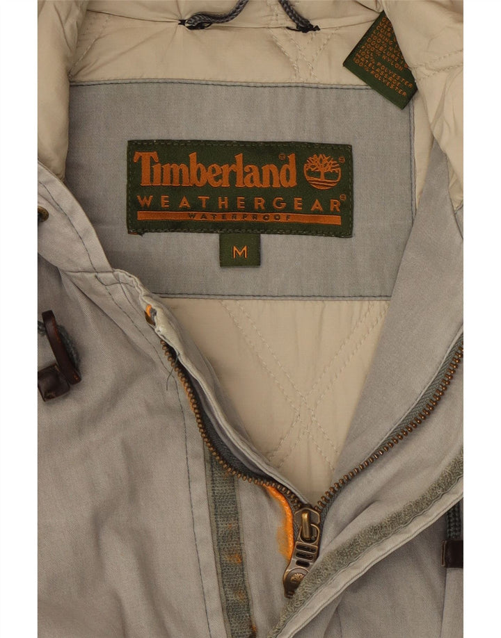 TIMBERLAND vindjakke med hætte til mænd UK 38 medium grå bomuld