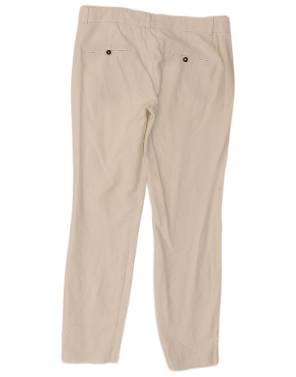 Zara Womens Slim Chino Trousers EU 36 XS W26 L27 White