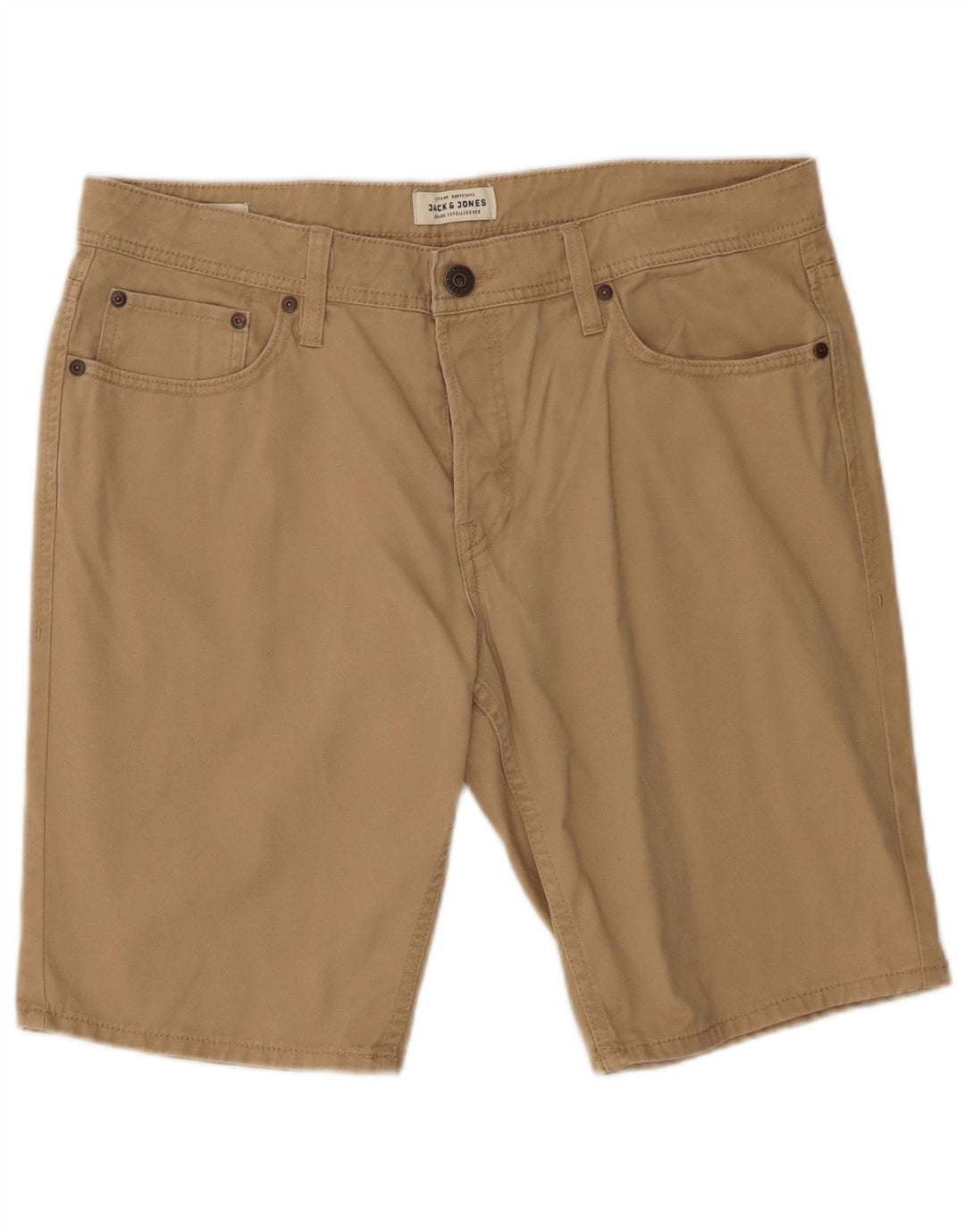 Jack & Jones Herre Casual Shorts Large W36 Beige Bomuld