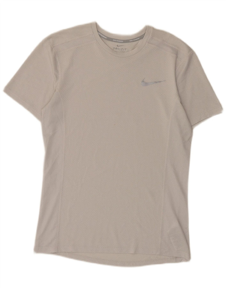 Nike herre Dri Fit T-shirt top lille grå polyester