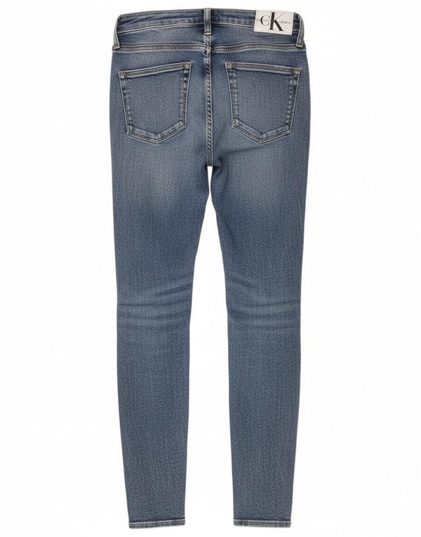 Calvin Klein Dame Skinny Jeans W27 L30 Blå Bomuld