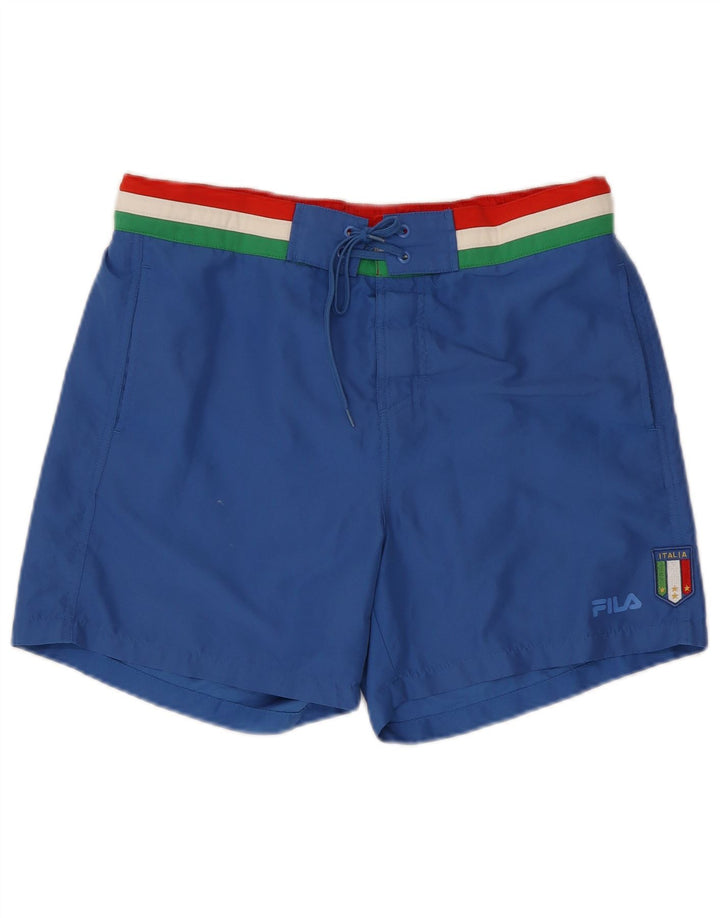 Fila Badeshorts til mænd Large Blue Colourblock Polyester