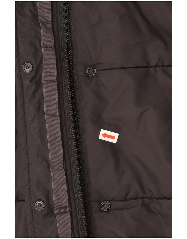 Jack Wolfskin Dame Hætte Polstret Frakke UK 18 XL Grå Polyester