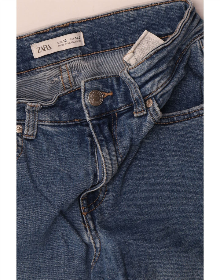 Zara Girls Cargo Bootcut Jeans 9-10 år W26 L25 Blå