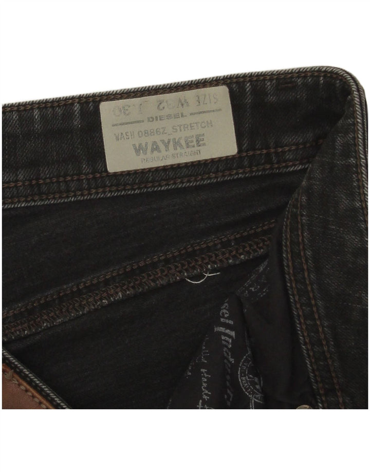 Diesel Herre Waykee Regular Straight Jeans W32 L30 Grå Bomuld