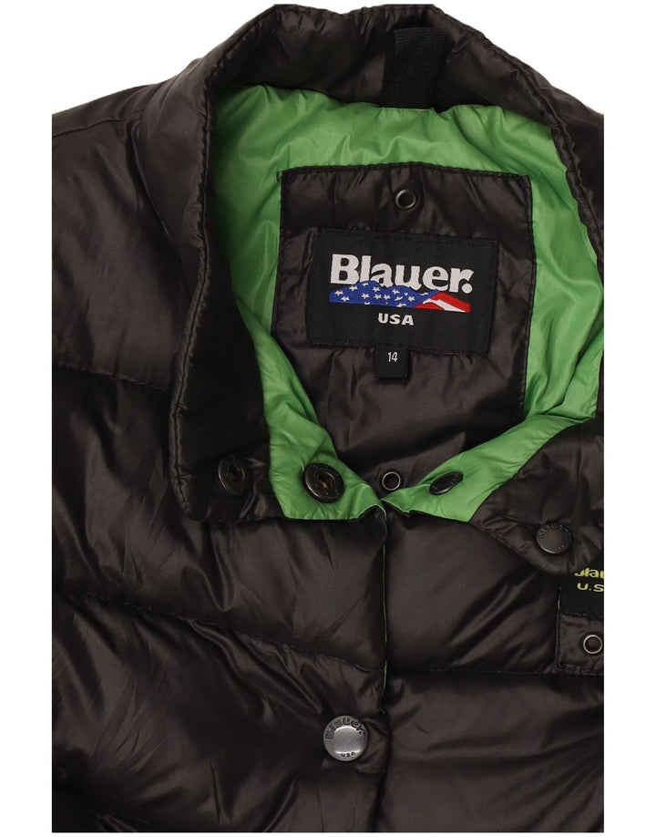 Blauer Girls Crop Polstret jakke 13-14 år Sort
