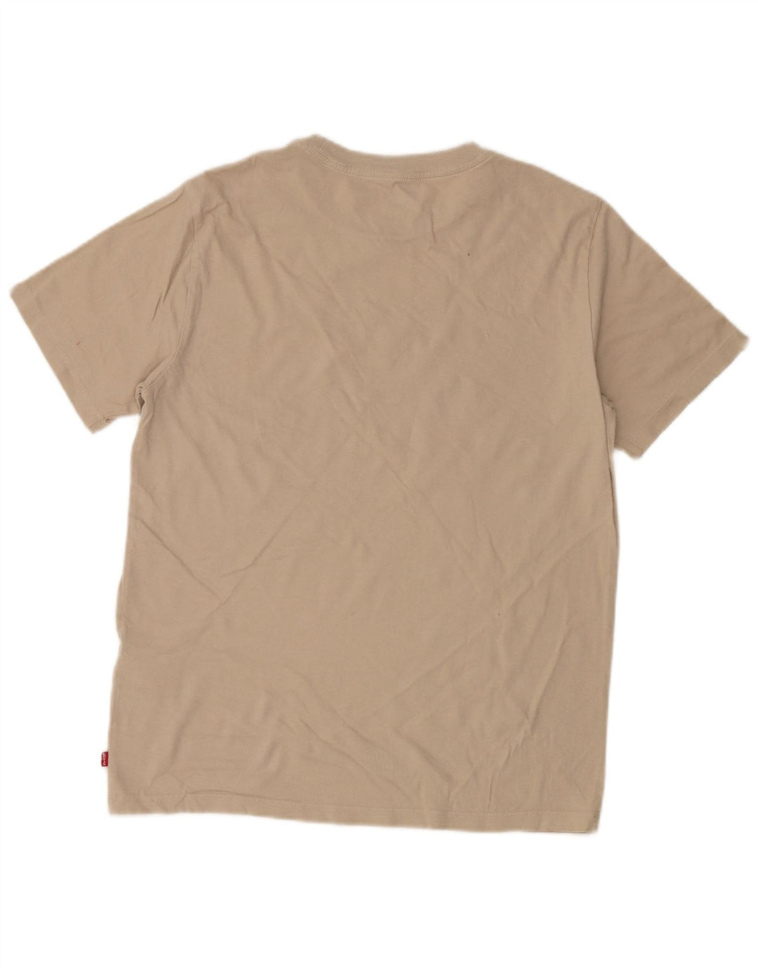 Levi's Herre Standard Fit Grafisk T-shirt Top Medium Beige Bomuld