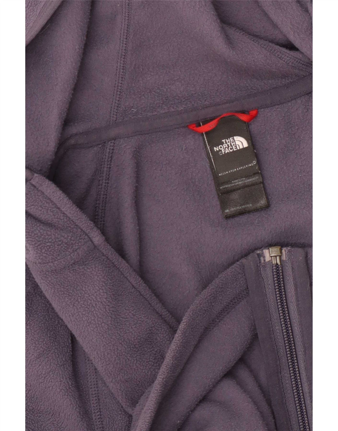The North Face dame fleecejakke med hætte UK 10 Lille marineblå polyester