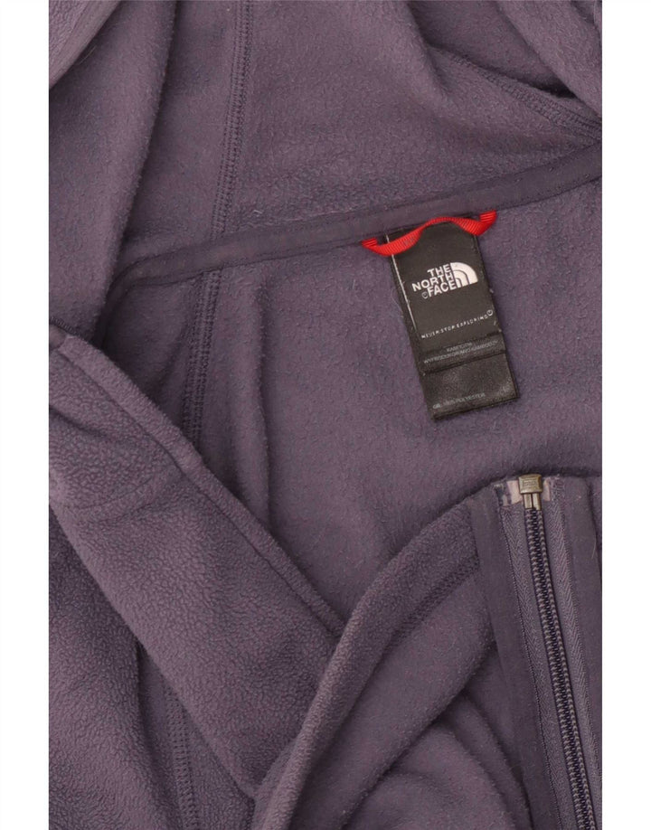 The North Face dame fleecejakke med hætte UK 10 Lille marineblå polyester