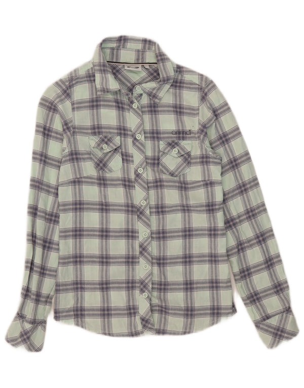 Animal Dame Flanell Shirt UK 6 XS Grøn Ternet Bomuld